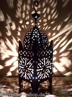 Orientalische Laterne Marokko aus Eisen 42 cm groß 
