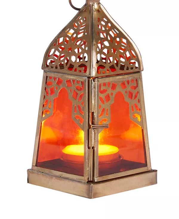 Orientalische Laternen 4 Sex  Windlicht aus Metall & Glas Farben Grün - Blau - Rot - Orange 