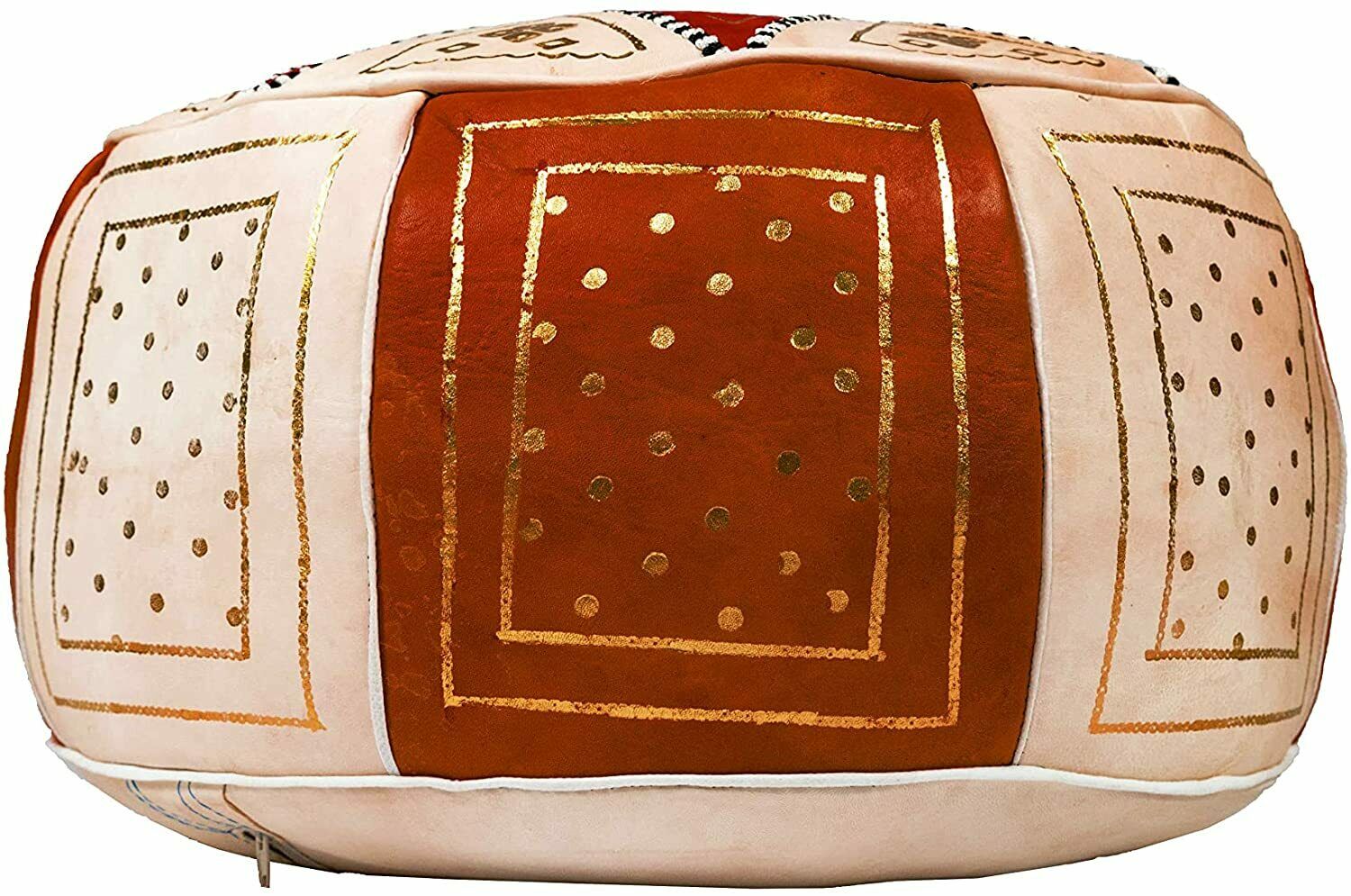 Orientalisches Marokkanisches  Sitzkissen aus echtem Leder 