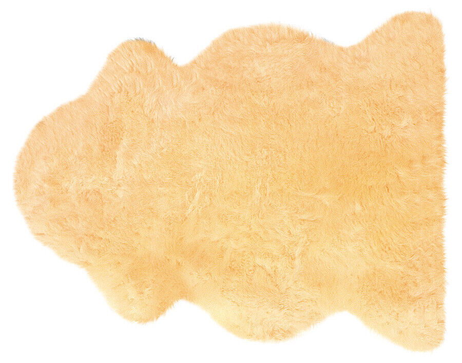 Lammfell und Naturfellprodukte medizinisch gegerbt-Farbe: Gold- beige 