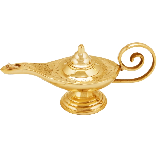 Orientalische Aladdin Wunderlampe Öllampe 15cm