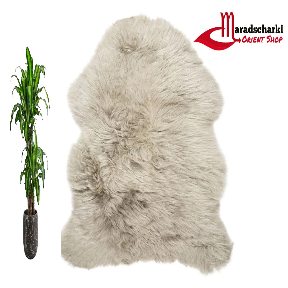 Schaffell Neuseeland beige 80 cm Naturfellprodukte