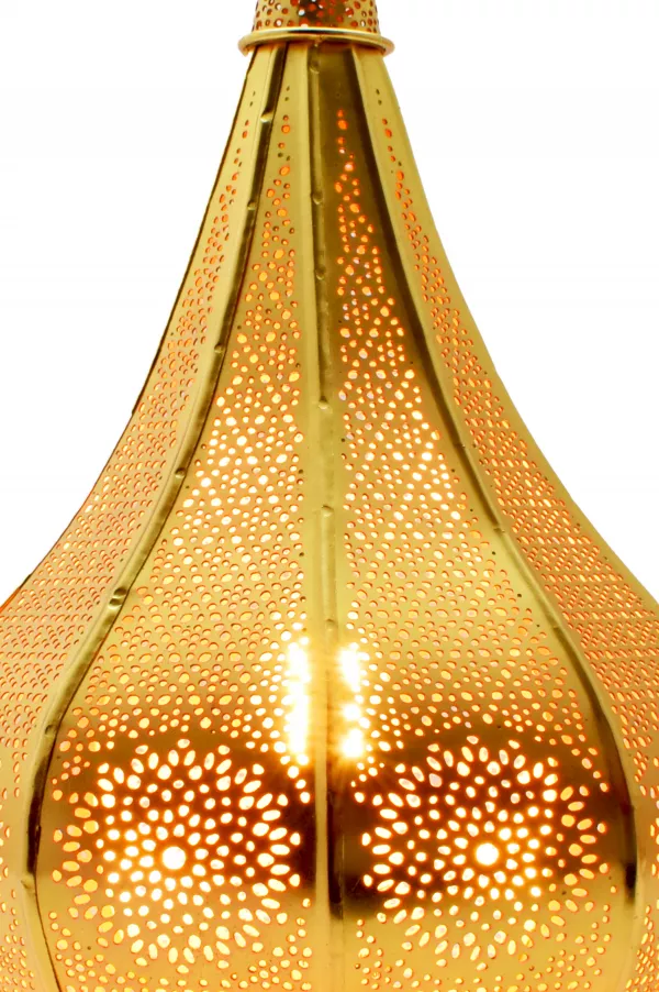 Orientalische, dekorative wunderschöne Tischlampe, Gold