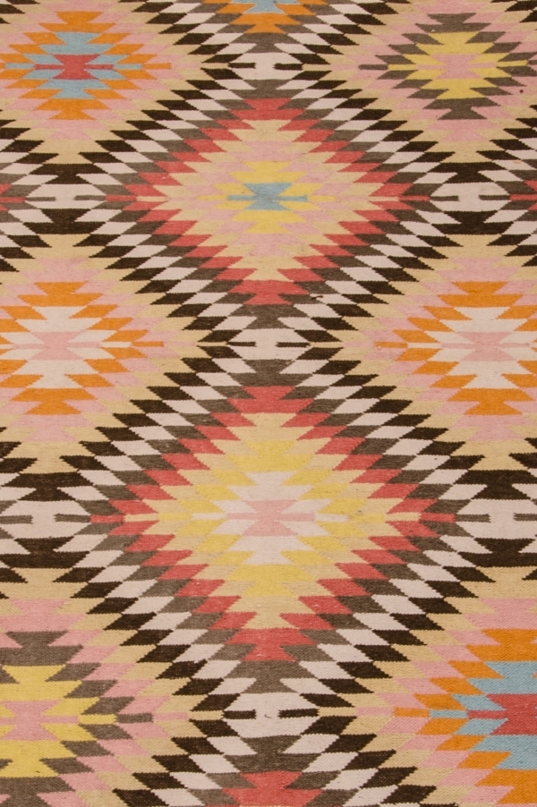 Orientalischer indischer, hochwertiger Teppich Kelim