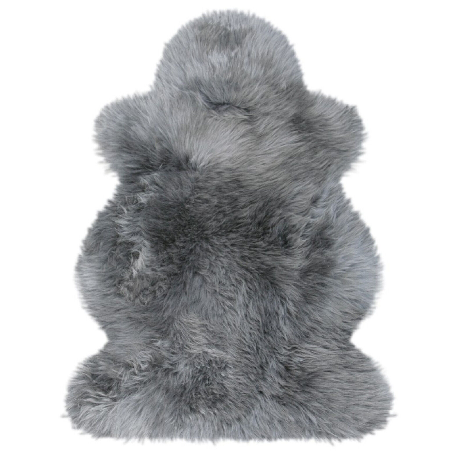 Australisches Lammfell in gedeckten Farben (100 x 68 cm, grau) 