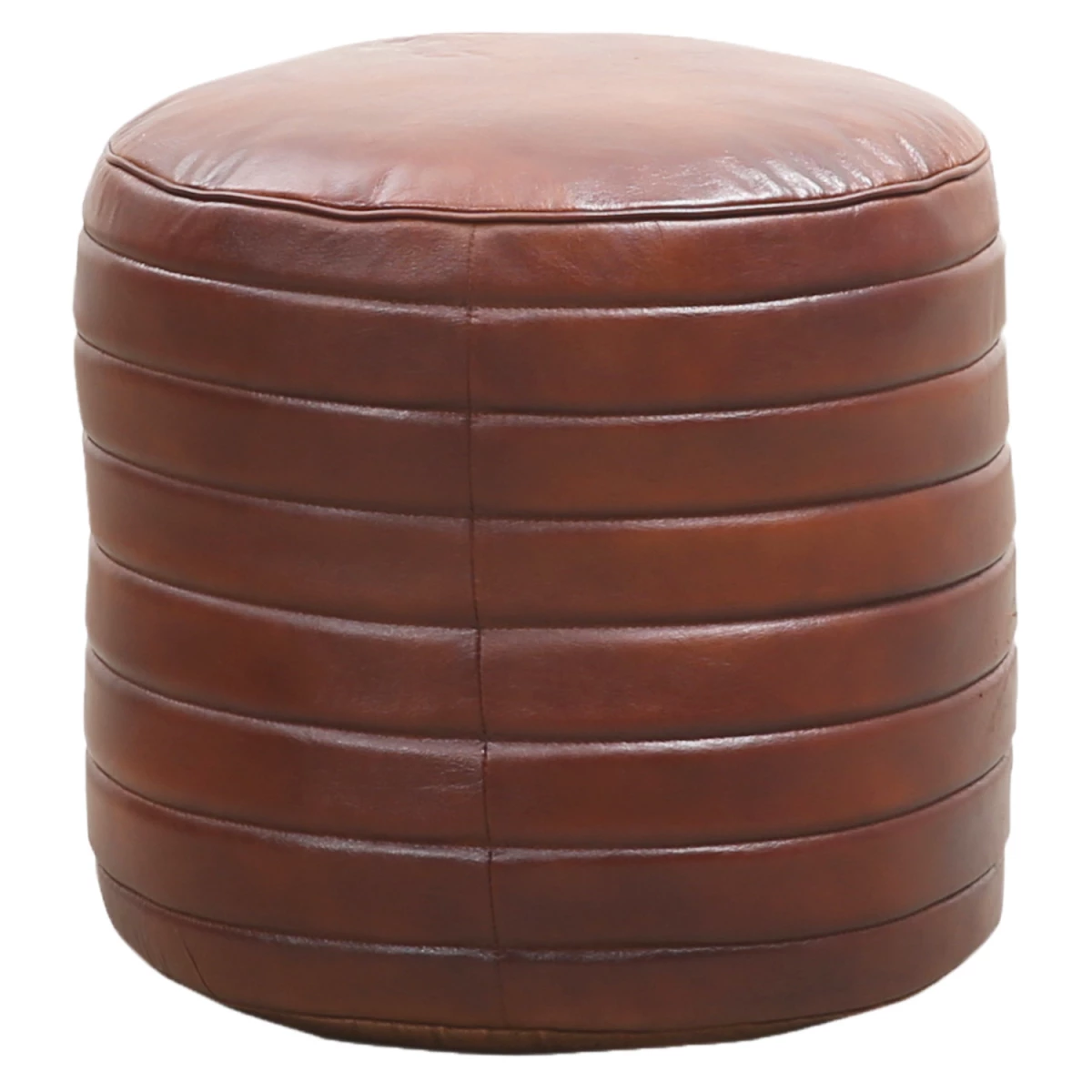 Orientalisches Marokkanisches  Sitzkissen  runder aus Leder 